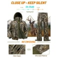 thumbnail image 6 of New View Quiet Hunting Clothes for Men, Camo Hunting Jacket and Pants, Water Resistant and Insulated, 6 of 6