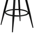 thumbnail image 4 of Armen Living Justin 26" Modern Metal Swivel Counter Stool in Black/Coffee, 4 of 5