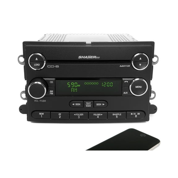 Restored 08-09 Ford Mustang Shaker 500 AM FM 6 CD Mp3 w Bluetooth Upgrade 8R3T-18C815-GD (Refurbished)