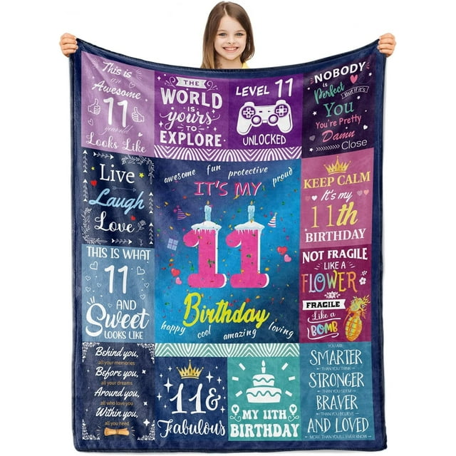LHSHID 20th Birthday Gifts for Girls 20 Year Old Girl Birthday Gift Soft Blanket for Couch Bed 20th Birthday Decorations for Girls Best Teenage Girl Gifts for 20 Year Old Girls 60x80in