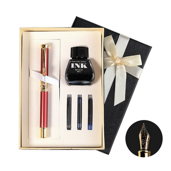 Calligraphy Pen Ink Writing Pen with Refill Ink Sac Ink Bottle Ink for Beginner