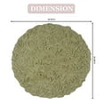 thumbnail image 2 of Home Weavers Modesto Collection 100% Cotton Tufted Round Round Bath Rugs, Extra Soft and Absorbent Round Bath Rugs, Non-Slip Round Bath Mats, Machine Washable 30" Round, Green, 2 of 5