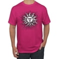 thumbnail image 1 of Wild Bobby Radiating Sun Puff Print Fashion Men's Tee, Fuschia, 4X-Large, 1 of 6