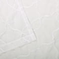 thumbnail image 3 of Lattice Detail Two Panels Sheer Curtains, 26" x 84", White by Blue Nile Mills, 3 of 5