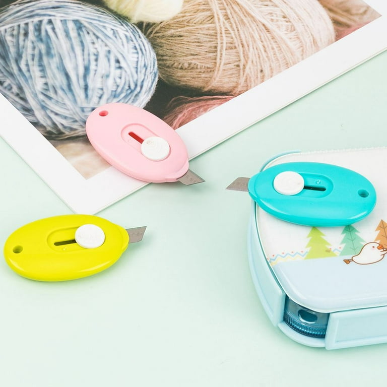 DELI Portable Oval Mini Paper Cutter Retractable Utility Knife Open Bo –  AOOKMIYA