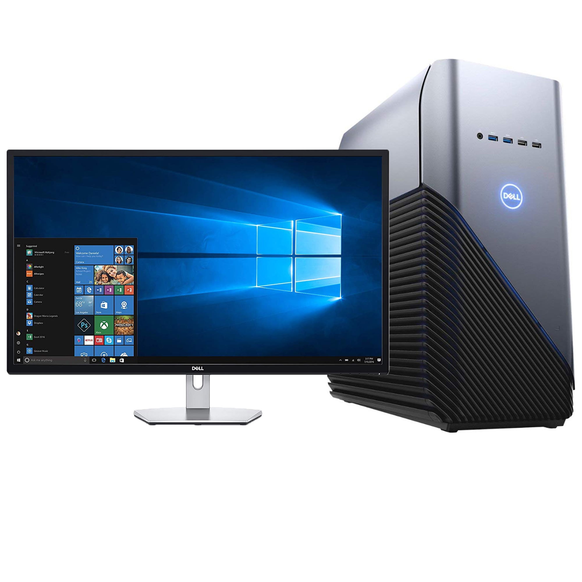 Dell Inspiron 5676 Gaming Desktop PC with 32" QHD Widescreen Monitor