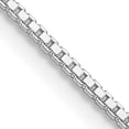 thumbnail image 1 of Sterling Silver Rhodium-Plated 1.25mm Box Chain (22 X 1.25) Made In Italy qbx024r-22, 1 of 5