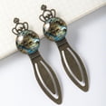 thumbnail image 3 of Map section Vintage Copper Crown-Shaped Bookmarks: Elegant Stainless Steel Book Marks for Avid Readers and Book Lovers - Set of 2, 3 of 5