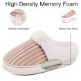 thumbnail image 4 of CHICVOMEY Women's House Slippers with Memory Foam Indoor & Outdoor Fuzzy Slip-On Shoes Winter Slippers for Women, 4 of 8