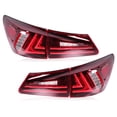 thumbnail image 1 of Brake Lamp Turn Signal VLAND Full LED Tail Lights Dark Red Lens Fit For  IS250 IS350 ISF 2006-2013, 1 of 8