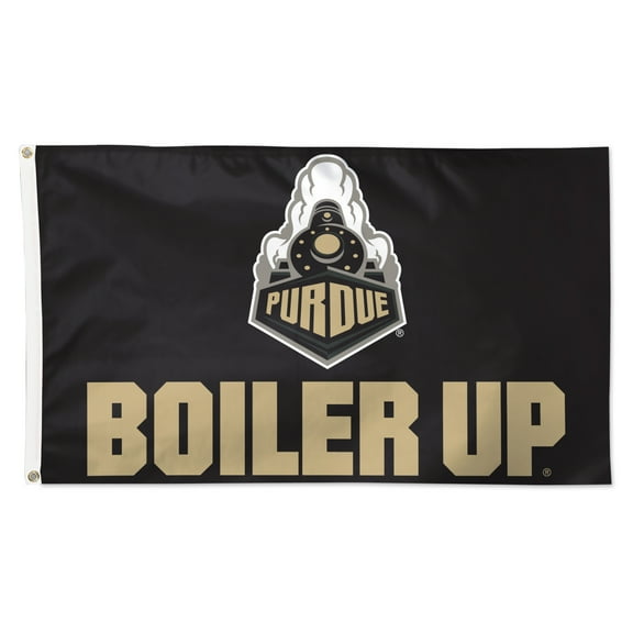 WinCraft Purdue Boilermakers 3' x 5' Single-Sided Deluxe Team Slogan Flag