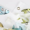 thumbnail image 4 of iDesign Fishy Frosted PEVA Shower Curtain, 72" x 72", 4 of 5