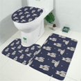 thumbnail image 2 of West Highland White Terrier Bathroom Rugs Sets 3 Piece,Toilet Cover Set,Absorbent Non Slip Bathroom Mats Sets with U-Shaped Contour Rug Toilet Rug Set, 2 of 5