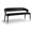 Black, variant on Meridian Furniture Destiny Green Velvet Bench