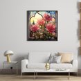 thumbnail image 3 of (szx2552) Hilo algodón ecológico bordado 11CT 3 hebras impresión 50*50cm pintura vidrio-Ventana rosa kit serie flores punto cruz, 3 of 9