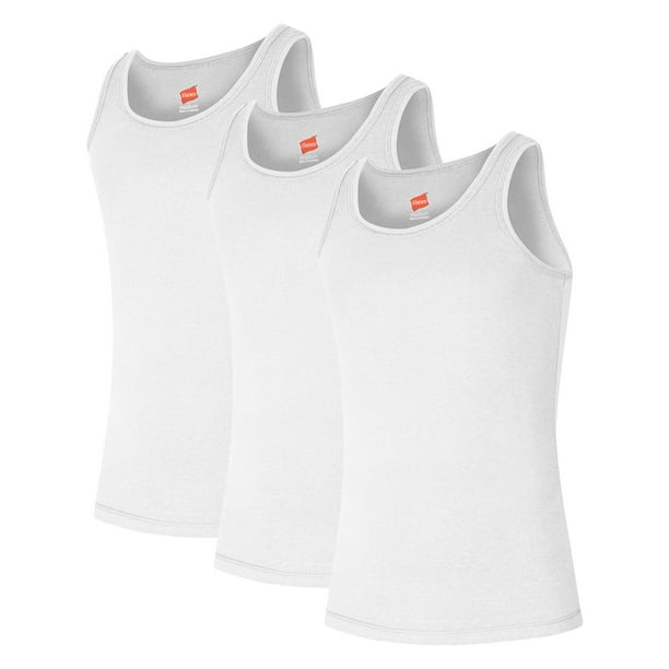 Hanes Hanes Girls Basic Ribbed Tank Tops, 3Pack, Sizes 416