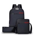 thumbnail image 1 of Mochila Unisex Gaon Con Puerto USB Multifuncional 3 Piezas Negro, 1 of 8