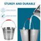 thumbnail image 5 of unbranded Cubo Multifuncional De Acero Inoxidable Con Asa Ideal Para Almacenar Leche Y Líquidos, 5 of 6