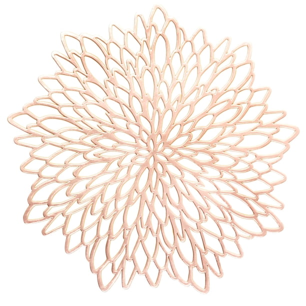 Manteles Individuales de PVC Monstrate 6 uds Oro rosa antideslizantes lavables