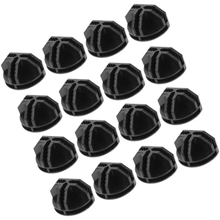 Soimiss 16pcs Black C Shaped Buckles Shelving Connectors Modular Closets