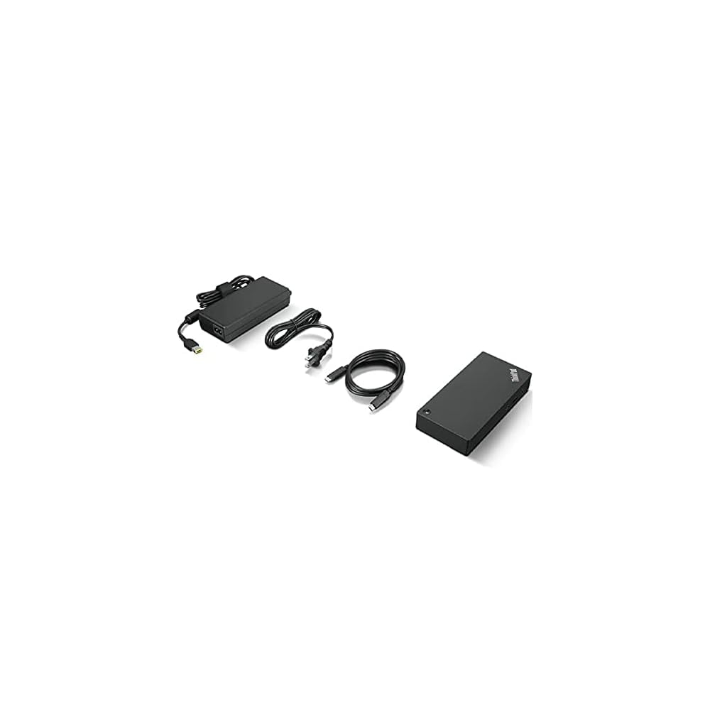 Restored Lenovo 40AY0090US ThinkPad Universal USB-C Docking Station – Dual Monitor Support, 4K HDMI & DisplayPort, 65W Power Delivery, USB-C Gen 2 (Refurbished)