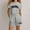 Grey, variant on SNKSDGM Girls Baby Girl Easter Outfit 18-24 Months Girls Summer Outfits Size 6 Girls Fashion Letter Print Casual Loose Short Sleeve Suit Easter Baby Girl Outfit 7-8 Years