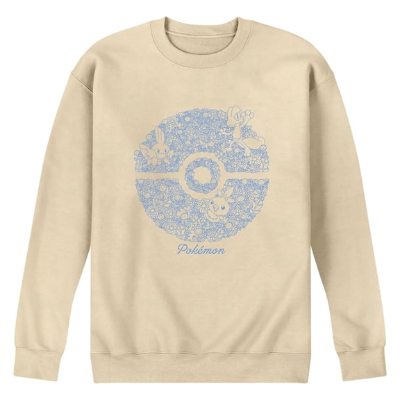 Pokémon - Hoenn Starters Floral Pokeball Men's Graphic Fleece Sweatshirt