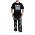 thumbnail image 5 of CafePress - Be You Transgender Flag LGBTQ Pride Month Vintage - Men's Dark Loose Fit Cotton Pajama Set, 5 of 7