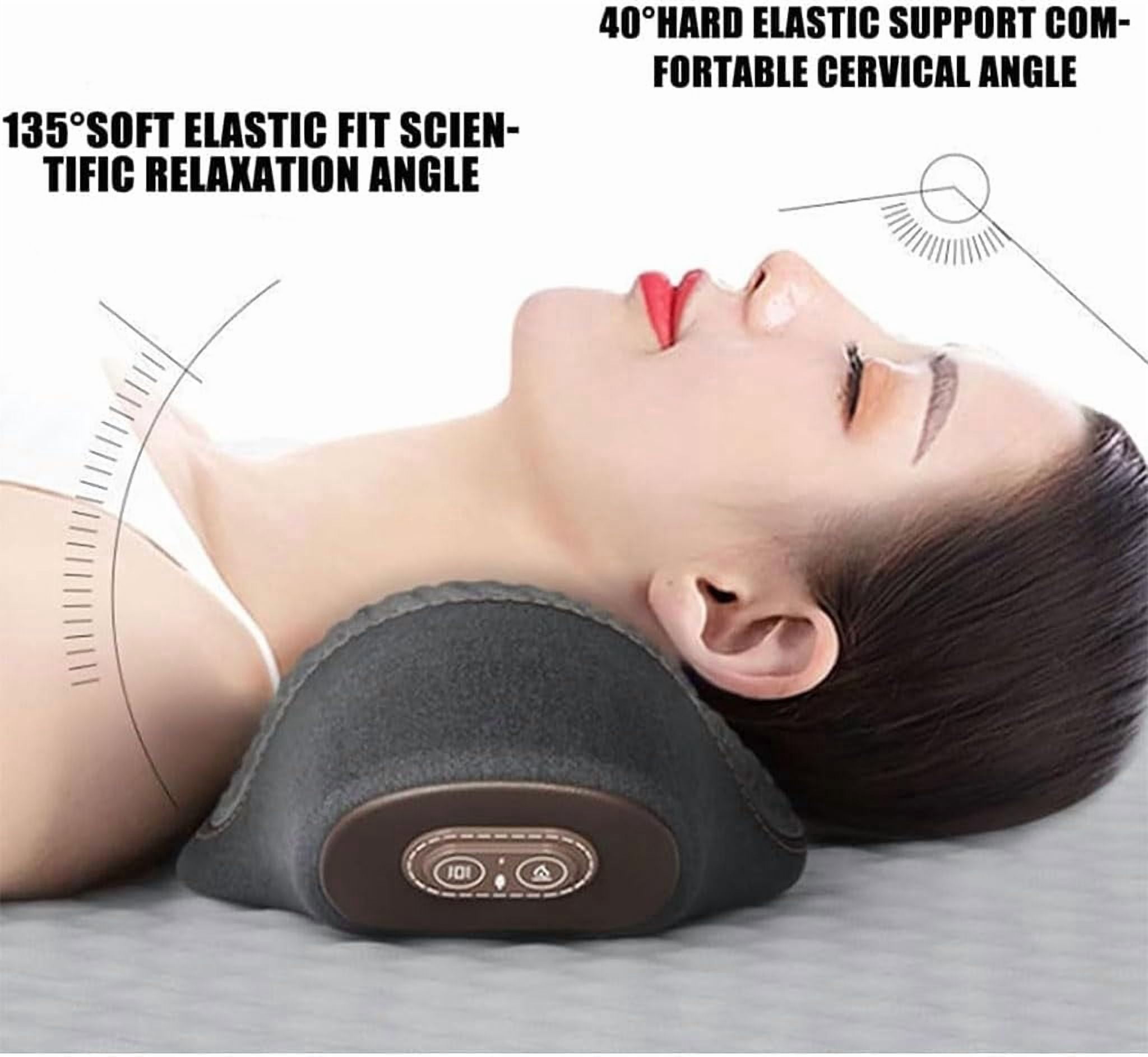 Triple Fusion Back Massager with Heat, 3 in 1 Back Massager for Neck, Shoulder and Back, Heat Therapy & Full Support with 118-inch USB Cable