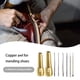 thumbnail image 5 of Toystoory Costura Awl Tapers Hook Canvas Craft resistente al desgaste Desmontable Extraíble Hueco Reparación Crochet Sole Pin Real Cooper Type2 NO2, 5 of 6