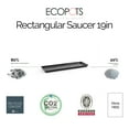 thumbnail image 2 of Ecopots Rectangular In/Outdoor Recycled Plastic Planter Flowerpot Saucer, Dark Grey, 17", 2 of 4
