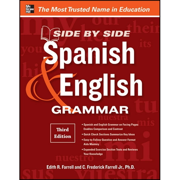Side-By-Side Spanish and English Grammar, 3rd Edition, (Paperback)