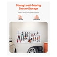 thumbnail image 2 of Slat Wall Paneling 2x4 ft, PVC White Garage Slatwall, 8ft² Modular Storage Panels, 2 of 7
