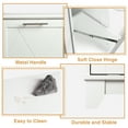 thumbnail image 6 of Veanerwood Tilt Out Trash Cabinet, 10 Gallon Recycling Trash Can Cabinet with Negative ion and deodorizing Function, for Kitchen Dining Room, White, 6 of 7