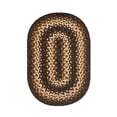 thumbnail image 3 of Homespice Kilimanjaro Jute Braided Placemat Set of 4 Oval 10x15 Black Reversible, Natural Jute Yarn Rustic, Country, Primitive, Farmhouse Style, 3 of 6
