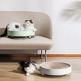 thumbnail image 4 of for Scratcher Bowl with Refillable Scratch Pad with Anti-slip Base 3 in 1 Scratching Cardboard Bed for Kitten, 4 of 8