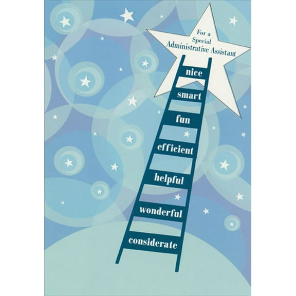 Designer Greetings Tall Ladder to Star Administrative Professionals Day Card