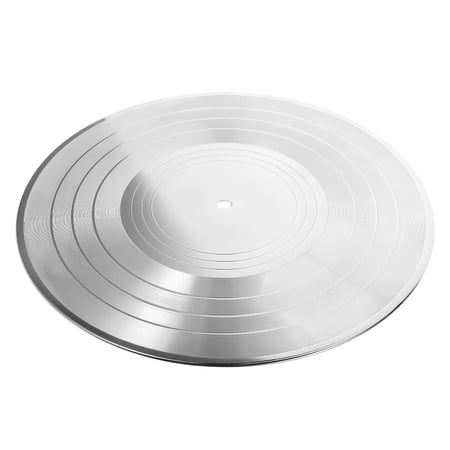 LOLIPPYY Plated Silver Vintage Vinyl Wall Clock with Unique Design for Cafe Bars and Living Room Ambiance