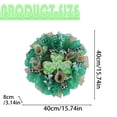 thumbnail image 3 of 15.7 Inch Happy St Patrick's Day Wreath for Front Door Green Leprechaun Mesh Wreath, Hanging Garland for Lucky Irish Party Wall Decoration, 3 of 9