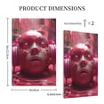 thumbnail image 3 of KLL Surreal Pink Headphones Pattern Electrical Outlet Covers, 3" x 5" 1 Pack Electric Receptacle Plug Covers for Decorator Receptacle Outlet & Switch-Style V, 3 of 6