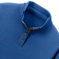thumbnail image 4 of Fnnxeal Polo Shirts for Men, Solid Collared Casual Outdoor Fall Winter Mens Blue Button Shirts Size S, 4 of 5