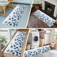 thumbnail image 5 of Navy Blue Floral 2'x6' Runner Rugs for Hallway Kitchen Bedside Non Slip Washable, Spring Flowers Butterflies Wooden Entryway Rug Runners with Rubber Backing, Long Carpet Runner for Laundry Room, 5 of 8