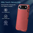 thumbnail image 4 of Entronix Rugged Heavy Duty Case for iPhone 17 Air – Triple-Layer Protective Bumper Cover, Red, 4 of 5