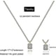 thumbnail image 5 of Diamond Pendant Necklace For Women Dainty Gold Layered Necklaces 14k Gold Plated Stacked Cuban Paperclip Chain Choker Necklaces Aesthetic Simple Gold, 5 of 5