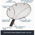 thumbnail image 3 of 13" Splatter Screen for Frying Pan, Stops Almost 100% of Hot Oil Splash, Stainless Steel Fine Mesh Splatter Guard for Cooking, Keeps Kitchen Clean & Prevents urns, 3 of 5
