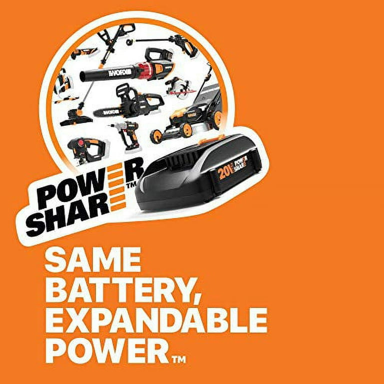 WORX WG545.1 20V AIR 120 MPH Cordless Handheld Blower (1 x 2.0 Ah