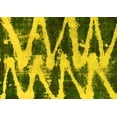 thumbnail image 1 of Ahgly Company Indoor Rectangle Abstract Yellow Modern Area Rugs, 5' x 8', 1 of 4