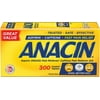 Anacin Fast Pain Relief Pain Reducer Aspirin Tablets, 300 Tablets
