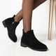 thumbnail image 3 of NECHOLOGY Zapatos Botines mujer Botas de vestir de cuero de estilo inglés de talla grande para otoño e invierno botas de cuero de tubo medio a la moda zapatos informales diarios (Black 6.50), 3 of 6