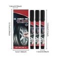 thumbnail image 2 of Wheel Rim Touch Up Pen Black – 3 Pack Car Wheel Scratch Kit for Alloy and Steel Rims, Fix Curb Rash, Scratches and Chips, 9ml Each, 2 of 3